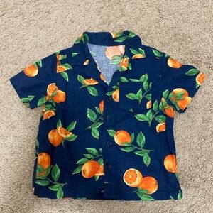 Old Navy Linen Toddler Button Down